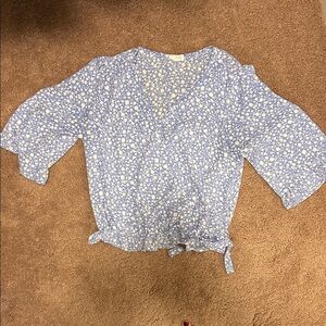 Floral Wrap Top